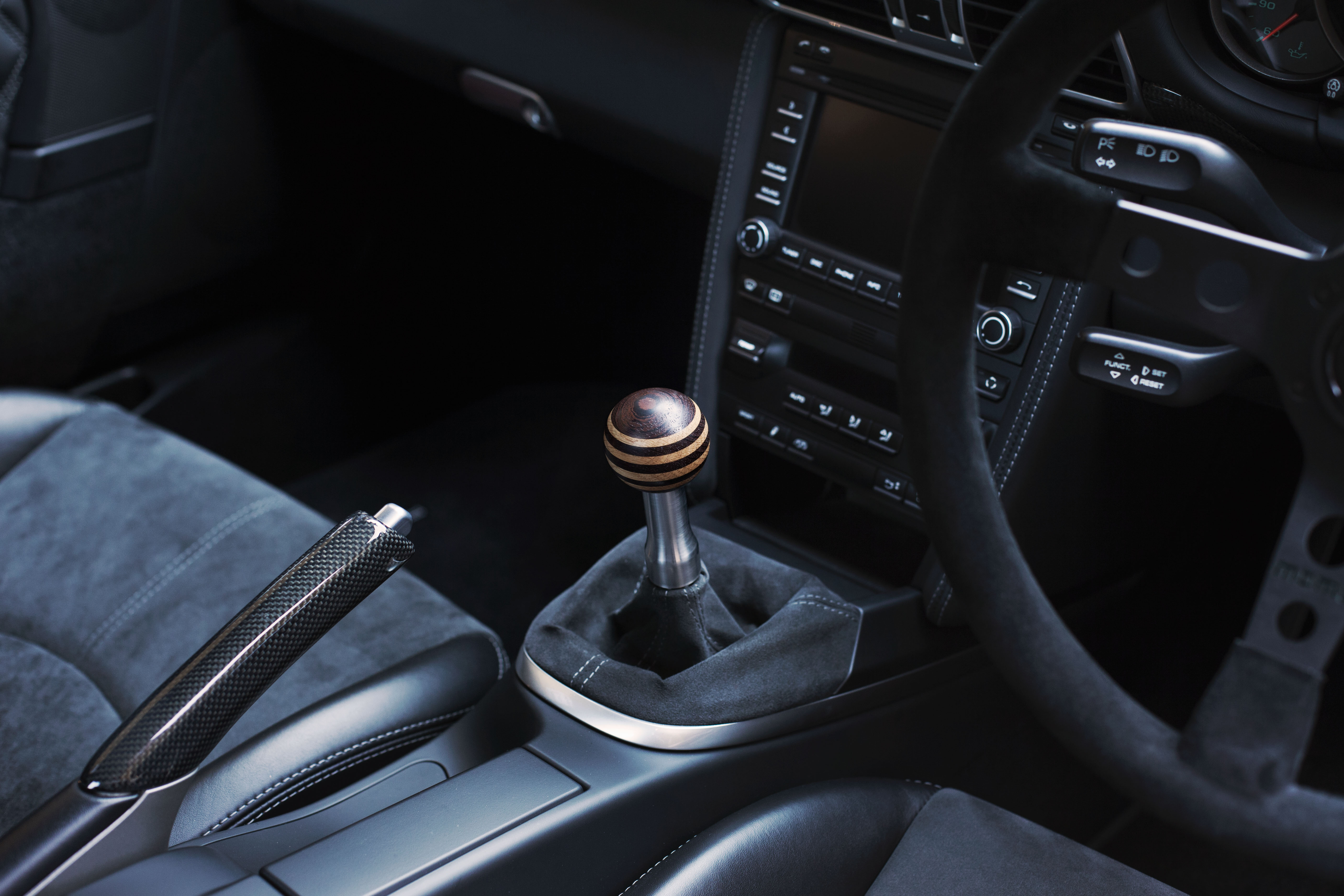Autofarm 997 GTS Signature Build; Gear Knob Detail.