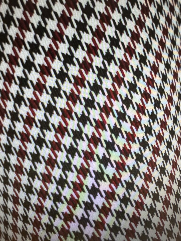 Duotone fabric houndstooth design.